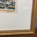 Vintage Parisian Street Scene Water Color Print Pe