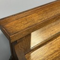 Antique Petite Sideboard Buffet w Mirror Oak Wood 