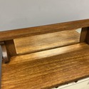 Antique Petite Sideboard Buffet w Mirror Oak Wood 