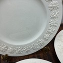 4 Wedgwood Queensware Dinner Plates Cream Color on