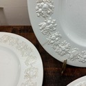 4 Wedgwood Queensware Dinner Plates Cream Color on