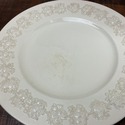 4 Wedgwood Queensware Dinner Plates Cream Color on