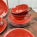Limoges Charles Ahrenfeldt Teacups Saucers Lot Ora