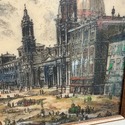 Piazza Navona Rome Italy Etching Resin Art Scene G