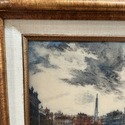 Piazza Navona Rome Italy Etching Resin Art Scene G