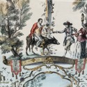 Lithograph Print Feste Bacchique French Rococo The
