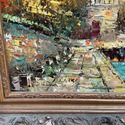 Oil Painting on Canvas Italian European Fishing Bo
