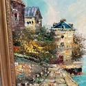 Oil Painting on Canvas Italian European Fishing Bo