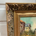 Oil Painting on Canvas Italian European Fishing Bo