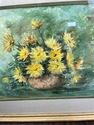 Yellow Flowers Still Life Watercolor Painting Sign