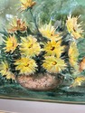 Yellow Flowers Still Life Watercolor Painting Sign