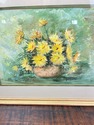 Yellow Flowers Still Life Watercolor Painting Sign