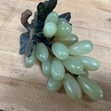 Vintage Polished Jade Grape Cluster and Plum Green