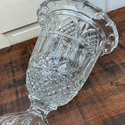 Tall Stunning Lead Crystal Vase 12" Tall Footed Ba