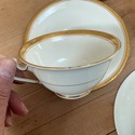 Royal Worcester Athena 4 Teacups & 5 Saucers White
