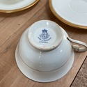 Royal Worcester Athena 4 Teacups & 5 Saucers White