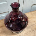 Purple Amethyst Farberware Decanter Bottle Chrome 