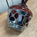 Purple Amethyst Farberware Decanter Bottle Chrome 