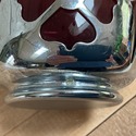 Purple Amethyst Farberware Decanter Bottle Chrome 