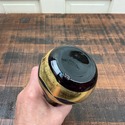 Art Nouveau Vase Amethyst Purple Glass Gold Enamel