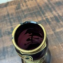 Art Nouveau Vase Amethyst Purple Glass Gold Enamel
