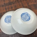 2 Liberty Blue Cereal Bowls Historic Colonial Scen