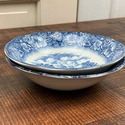 2 Liberty Blue Cereal Bowls Historic Colonial Scen