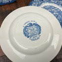 3 Staffordshire Liberty Blue Salad Plates 6.75" Wa