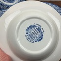 6 Liberty Blue Staffordshire Soup Bowls Old North 