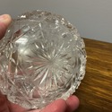 Antique Cut Glass Sterling Silver Lid Perfume Bott