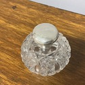 Antique Cut Glass Sterling Silver Lid Perfume Bott
