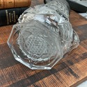 Antique Clear Glass Pitcher Jug Silver Plate or Pe
