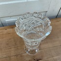 Gregorian Strawberry Waterford Vase 7" Footed