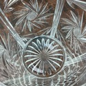 Vintage Crystal Ice Bucket Pinwheel Fan Pineapple 