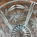 Vintage Crystal Ice Bucket Pinwheel Fan Pineapple 