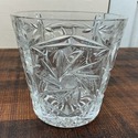 Vintage Crystal Ice Bucket Pinwheel Fan Pineapple 