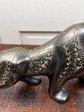 Hand Etched Brass Tiger Figure Roaring Walking Lar