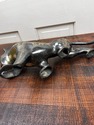 Hand Etched Brass Tiger Figure Roaring Walking Lar
