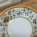 Deruta Italy Pottery Serving Bowl Double Side Hand