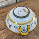 Deruta Italy Pottery Serving Bowl Double Side Hand