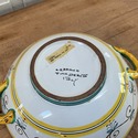 Deruta Italy Pottery Serving Bowl Double Side Hand