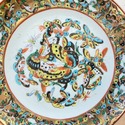 1000 Butterflies Chinese Export Plate 8.5" Colorfu
