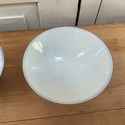 Japanese Vintage Rice Bools Footed Blue White Bamb