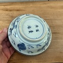 Japanese Imari Ware Bowl White Blue Chang Ming fu 