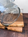 Vintage Glass Ice Bucket Pulled Scroll Handles Sus
