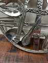 Silverplate Flatware Utensil Round Trivet Godinger
