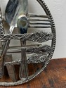 Silverplate Flatware Utensil Round Trivet Godinger