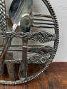 Silverplate Flatware Utensil Round Trivet Godinger