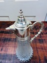 Vintage Glass Silverplate Wine Decanter Pitcher Ju