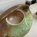 McCoy Green Daisy Tea Set Teapot Sugar Creamer Vin